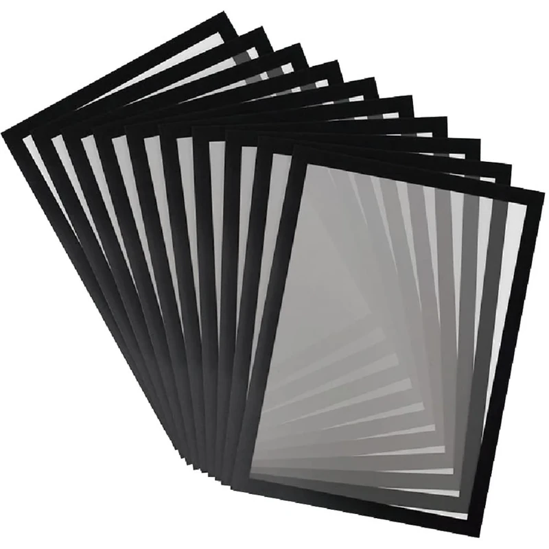 Djois Made by Tarifold 195247 – Magneto PRO 10 Magnetic Information Frame A3- for Documents, Notices, Posters, Exchange and Quick Insertion – Magnetic Back Metal Surfaces Black, 10 pcs.