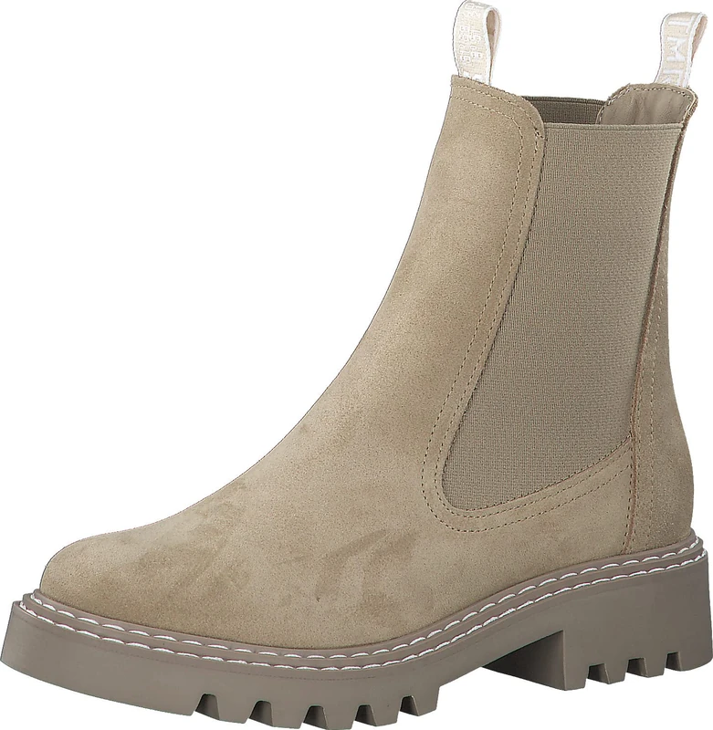 Tamaris 1-1-25455-27, Chelsea boot, BEIGE SUED.UNI, - Image 1
