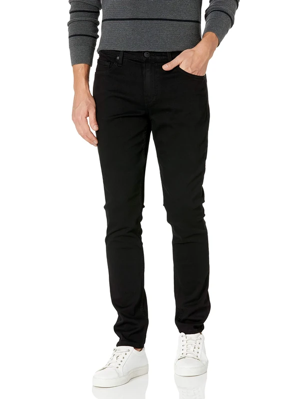 Paige Men's Croft Transcend Skinny Fit Jean, Black Shadow, 33