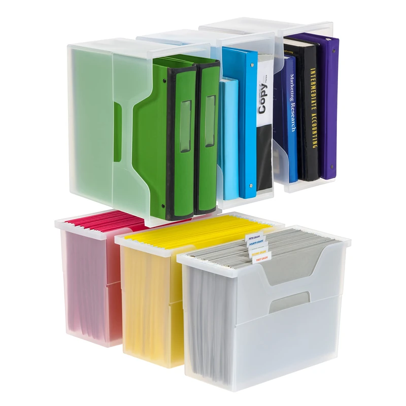 IRIS Portable Desktop, Side Handles, Hanging File Folders, Tabs & Inserts, Letter Size, M