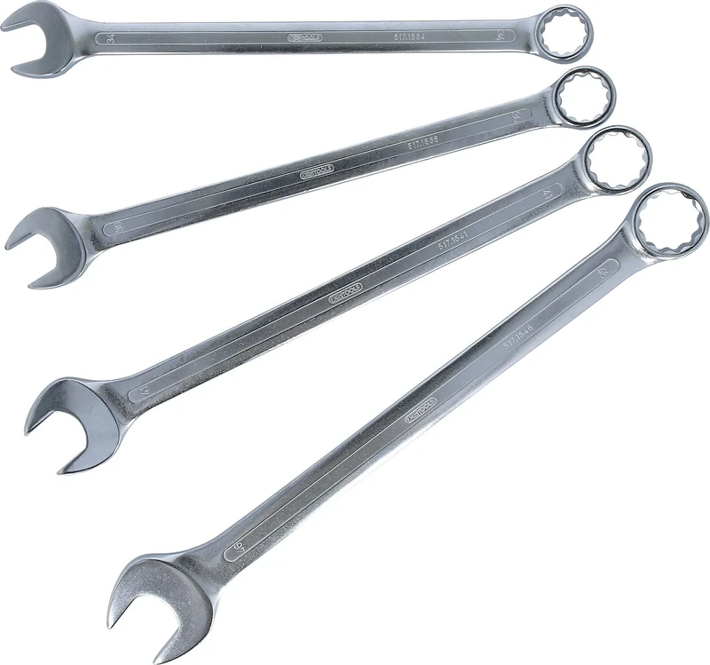 KS Tools 517.1595 Combination Spanner Set Extra Long 4 Pieces