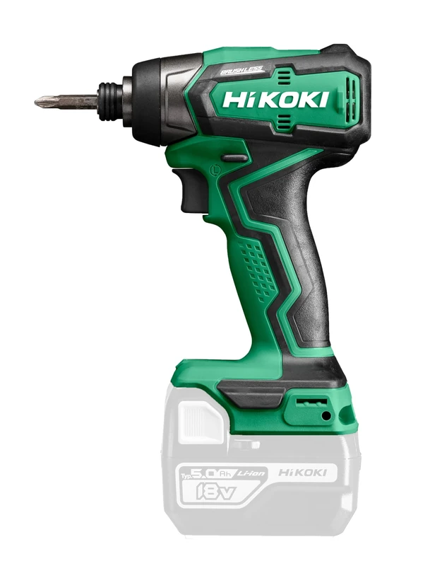 HiKOKI Akku Schlagschrauber WH18DD (18V, 1/4" Werkzeugaufnahme, Max. Festdrehmoment: 140 Nm, Brushless Motor, im Karton, ohne Akku, Ladegerät und Transportkoffer)