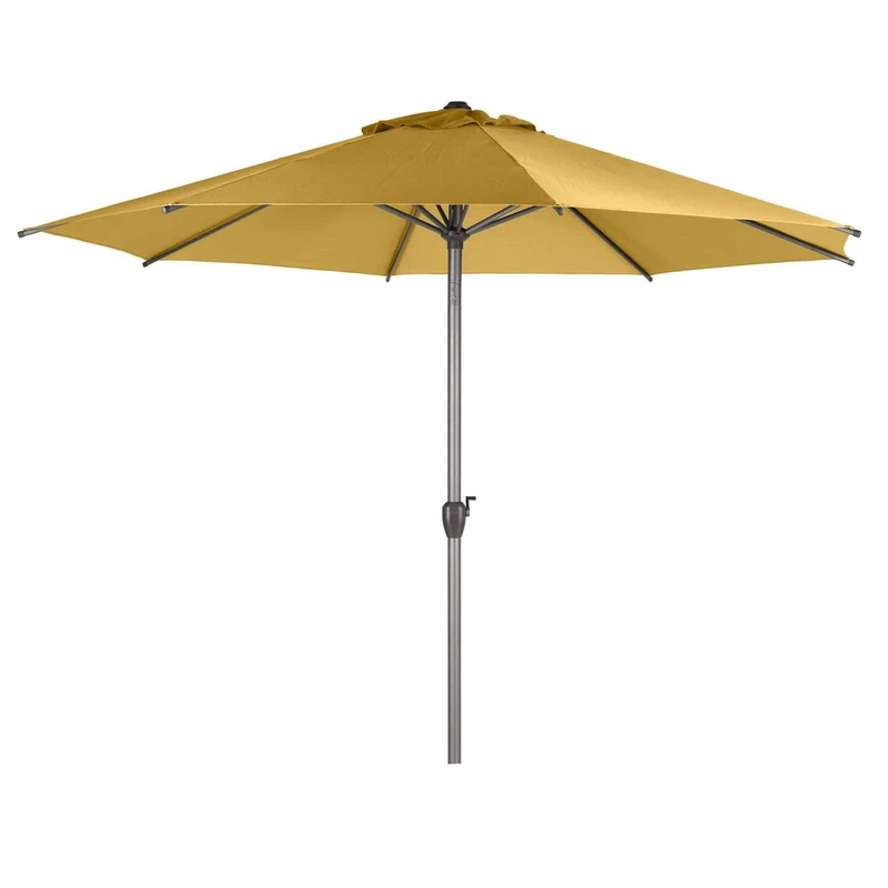 Hespéride Loompa Round Straight Parasol - Mustard Yellow, Mustard yellow, 3 M