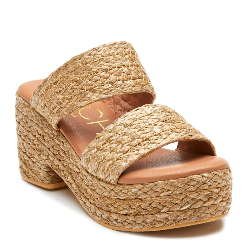 Coconuts by Matisse Women's Ocean AVE Slide Sandal, Cognac, 6 UK - Image 1