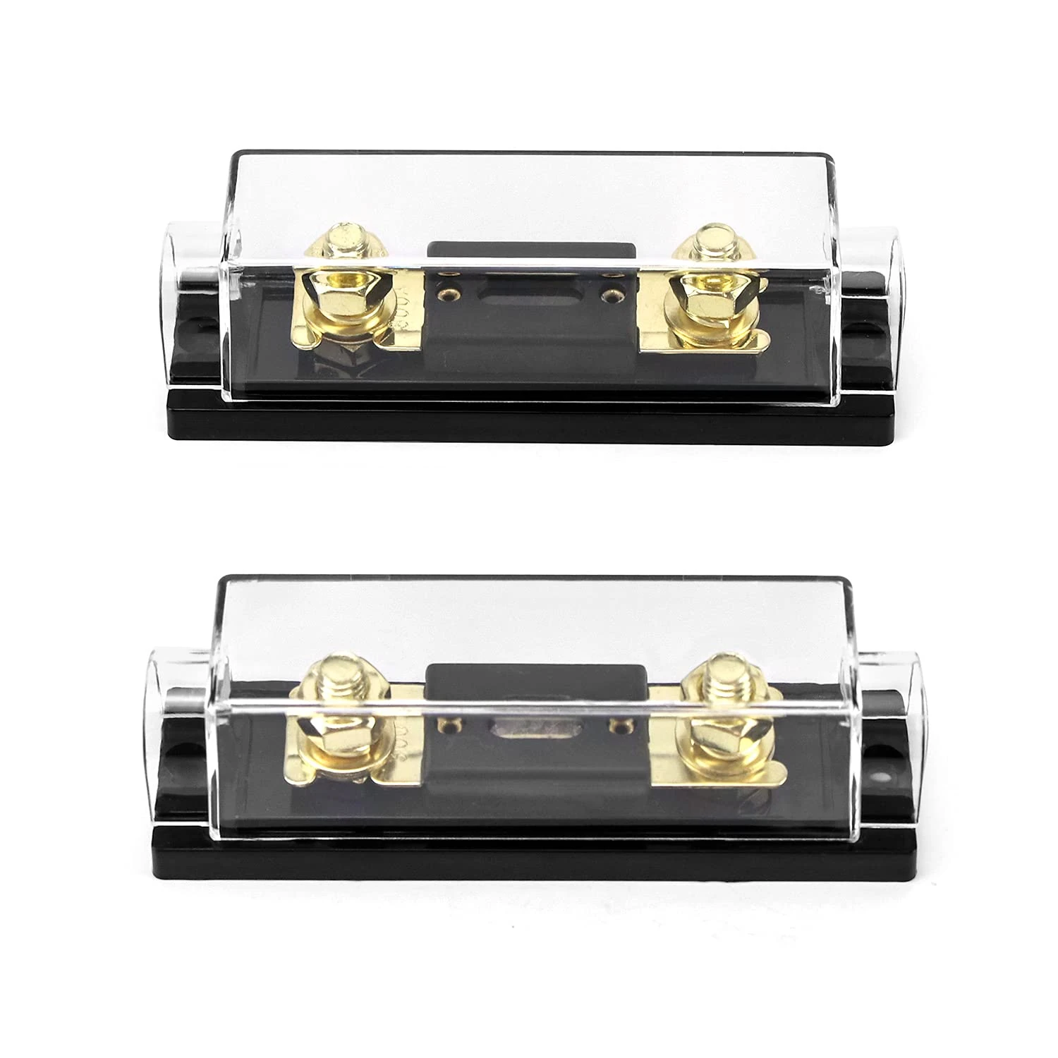QWORK® 2 Pack ANL Fuse Holder 0/2/4 Gauge with 300 Amp ANL Fuse for Car Audio/Alarm/Amplifier