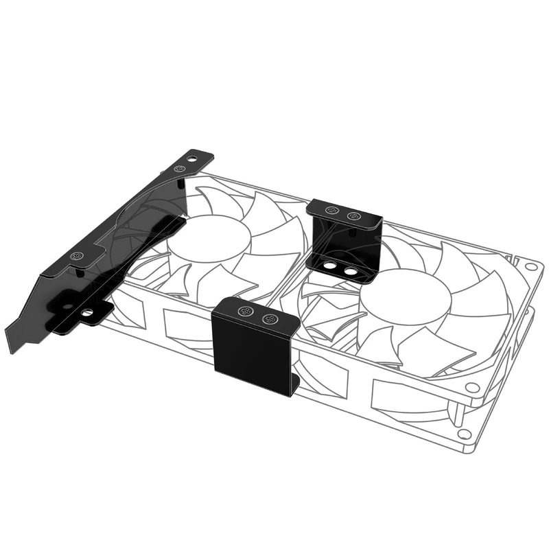 Akasa AK-MX304-08BK Dual 80mm or 92mm PCI Fan Bracket - Image 1