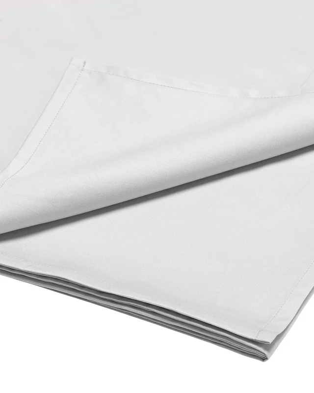 Bianca Luxury 800 Thread Count Cotton Sateen Super King Flat Sheet Silver