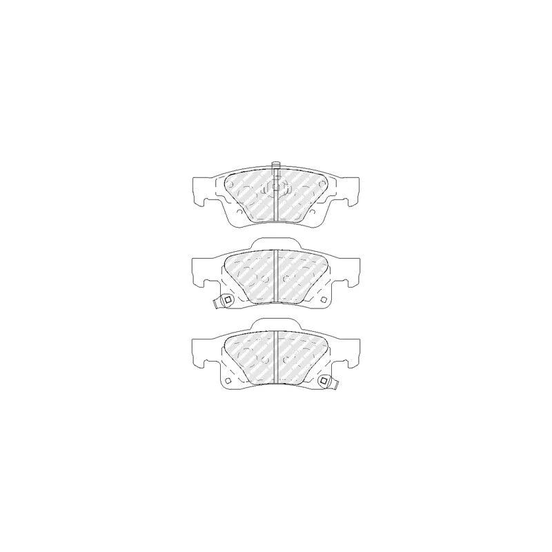 FERODO BRAKE PADS | FDB4819 | REAR | FOR JEEP GRAND CHEROKEE IV 2010- | OE-MATCHING QUALITY | ECO-FRICTION FUSE+ TECHNOLOGY