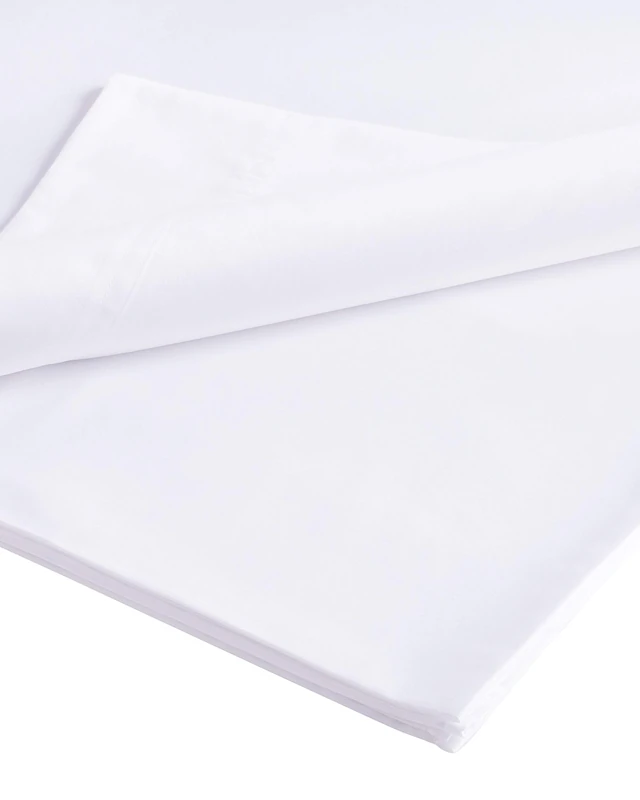 Bianca Luxury 800 Thread Count Cotton Sateen Super King Flat Sheet White - Image 1