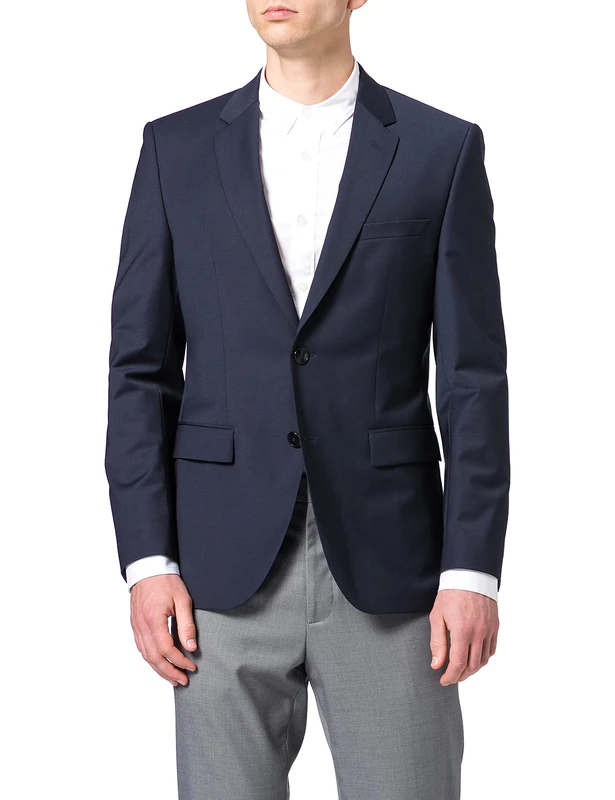 HUGO Men's Jefferym204x 10217983 01 Blazer, Blue (Dark Blue), 42