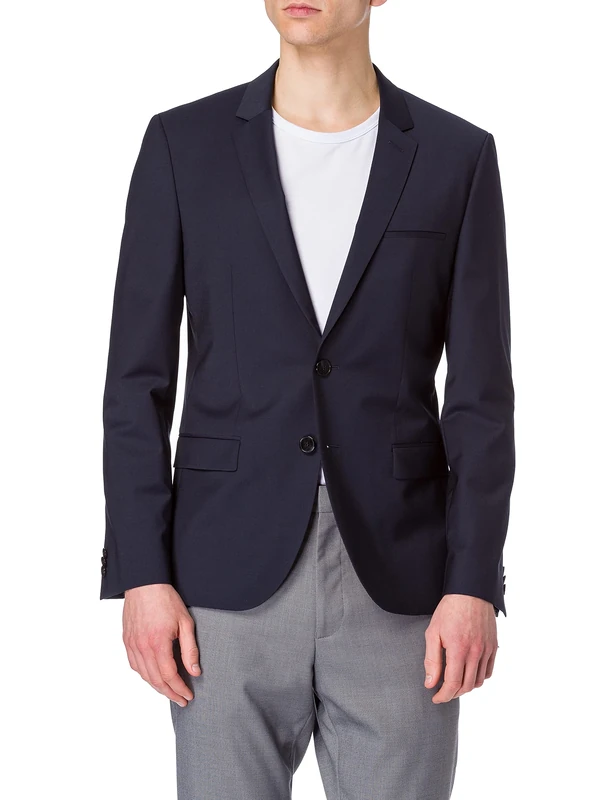 HUGO Men's Artim204x 10217983 01 Blazer, Blue (Dark Blue), 44