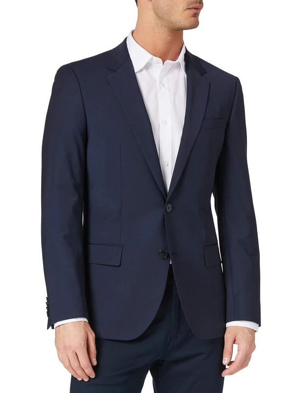 HUGO Men's HenryM204X 10217983 01 Blazer, Blue Dark Blue, 46 - Image 1
