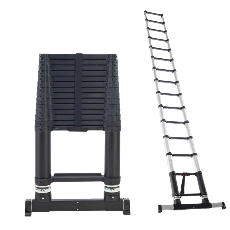 TB Davies 4.4m (14.43ft) Xtend+Climb SuperPRO S2.0 Telescopic Ladder, Storage Height 1.03m (3.37ft), Max Load 150kg