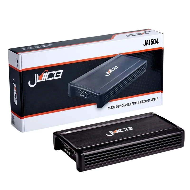 Juice Car Audio JA1504 1500W 4 Channel Amplifier Car Amp- Car Amplifier 4 Channel