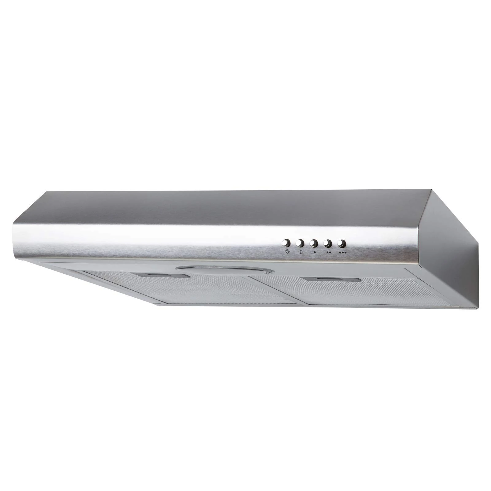 SIA STE50SS-AMZ1 50cm Stainless Steel Standard Visor Cooker Hood Kitchen Extractor Fan, Wall Or Cupboard Mounted