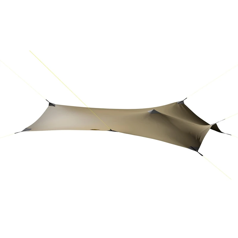 Tatonka Tarp Wing 3 LT – Ultralight, Highly Tear-Resistant Tarp Made of Silicone-Coated Polyamide – With Eyelets and Webbing Loops – Includes Guy Ropes and Packing Bag – Dimensions: 320 x 280 cm