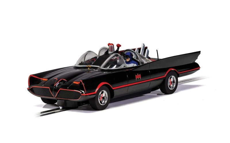 Scalextric Cars - C4175 Batmobile - 1966 TV Series - Toy Slot Car for use Race Tracks or Set - Small Kids Gift Ideas for Boy/Girl Ages 5 Accessories, Black
