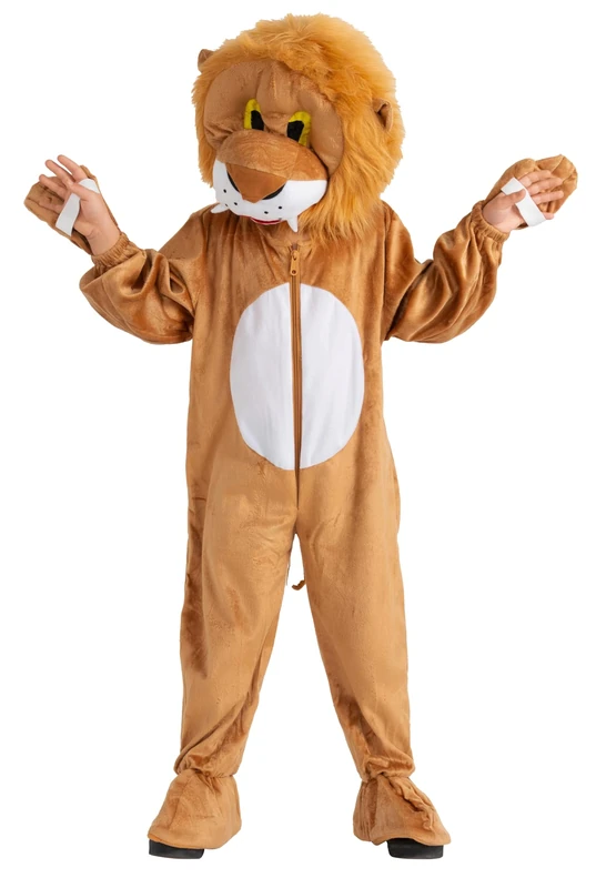 Dress Up America Lion Mascot for Kids - Lion Costume for Girls and Boys - Safari Animal Dress Up Set for Role Play