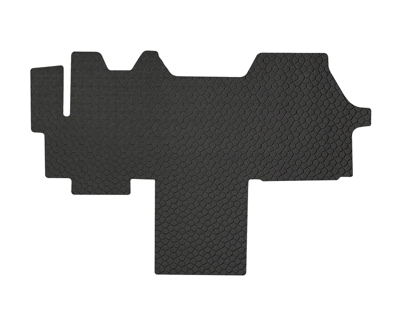 YelloPro Custom fit Heavy Duty Front Row (1pc) Floor Mat for Select Dodge Ram ProMaster Van Models - All Weather - Anti-Slip Black Rubber [Made in USA]