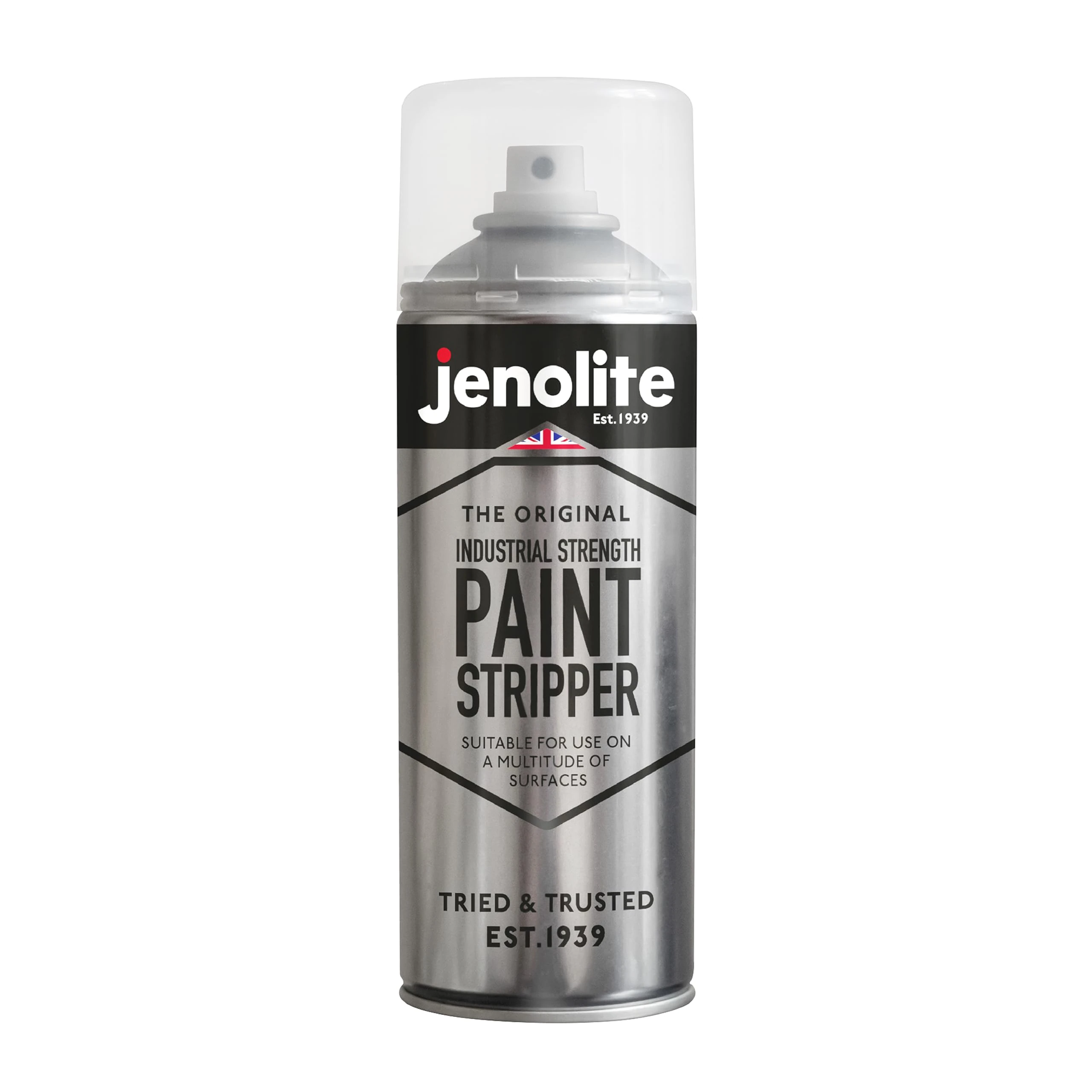 JENOLITE Industrial Strength Paint Stripper Aerosol | Non-Drip Gel Formula | 400ml | Paint Remover and Varnish Stripper | Paint Stripper for Metal, Wood, Brick, Concrete
