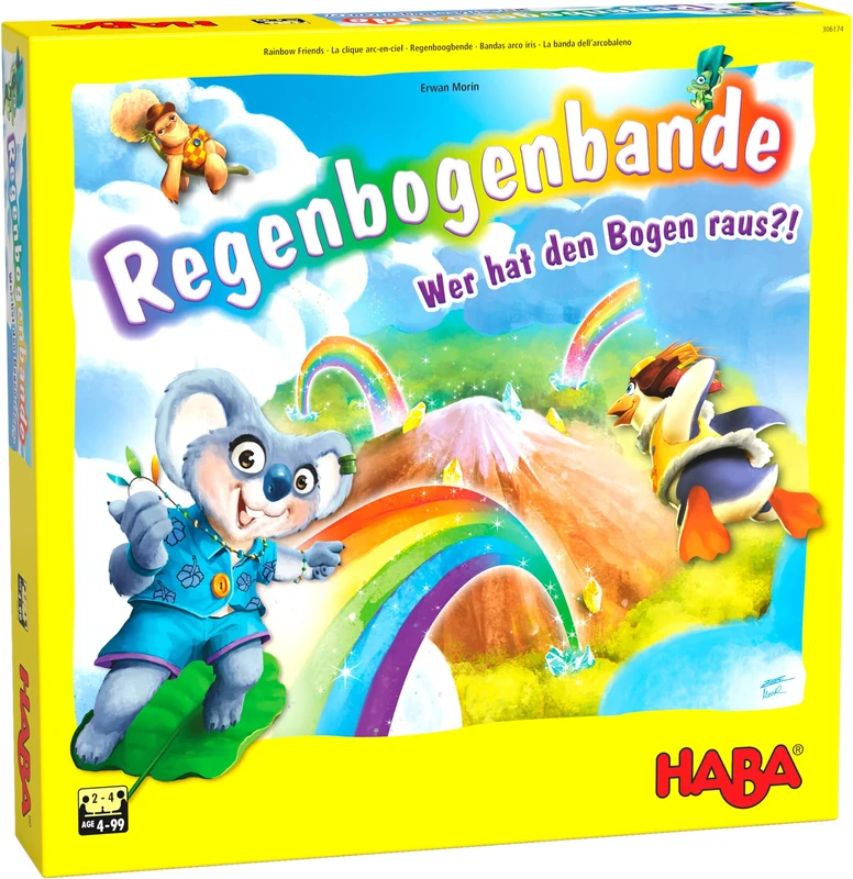HABA 306174 Rainbow Band Board Game - Kids Ages 4 and Up