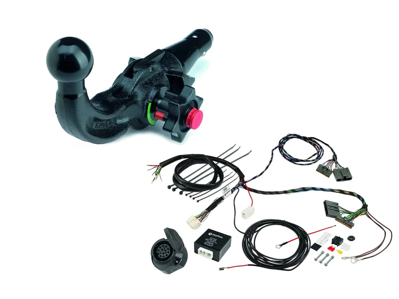 Westfalia Removable Towing Hitch for Suzuki Jimny (A6G) (Year of Manufacture 07/2018 Onwards) in Set with 13-Pin Car Special Westfalia Wiring Kit