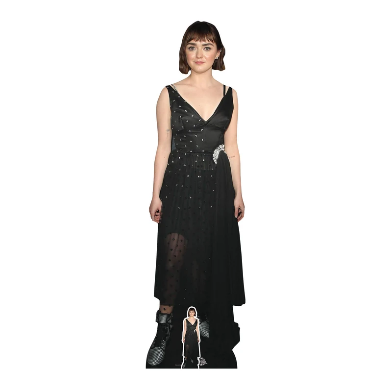 Star Cutouts Ltd CS865 Maisie Williams Actor Lifesize Cardboard Cutout with Free Mini Standee, Multicolour - Image 1