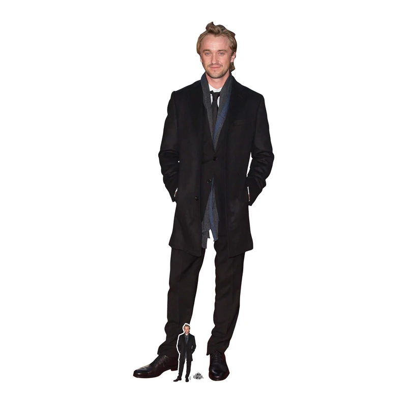 Star Cutouts CS867 Tom Felton Smart Tie Lifesize Cardboard Cutout with Mini – Harry Potter Fan Display, Party Decoration & Collector Gift
