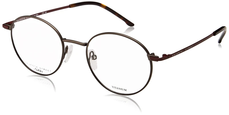 SEVENTH STREET Men's 7A 030 Sunglasses, DARK RUTHENIUM RED, 50