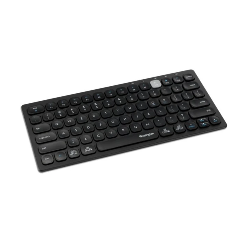 Kensington Wireless Keyboard – Multi-Device Wireless Compact Keyboard Connects via Bluetooth or USB 3.0 Mini QWERTY ES Windows Mac iOS and ChromeOS (K75502ES)