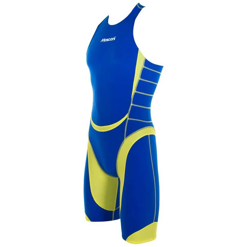 Mosconi Men's Hombre Tri Shar X Pro Trajes de Baño Trisuit One Piece Swimsuit, Royal Blue/Yellow, XL, Royal Blue/Yellow, XL