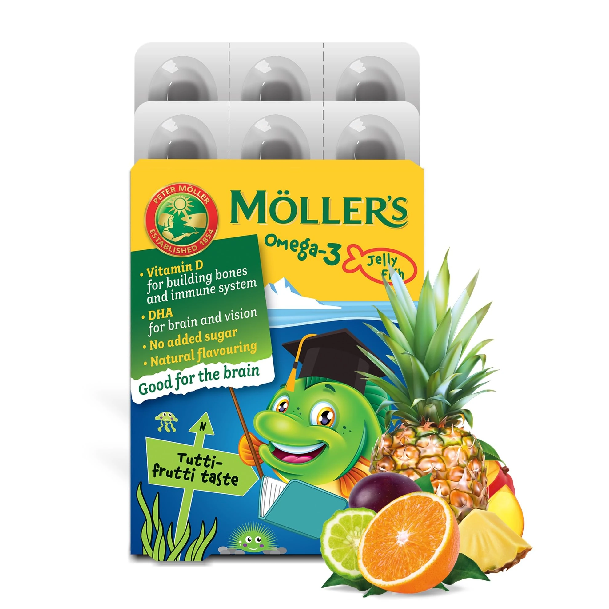Moller’s ® | Omega 3 Jellies for Children | Tutti Frutti | 36 Capsules