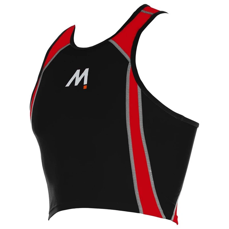 Mosconi Unisex Triatlon top Blouses, Black/red, L