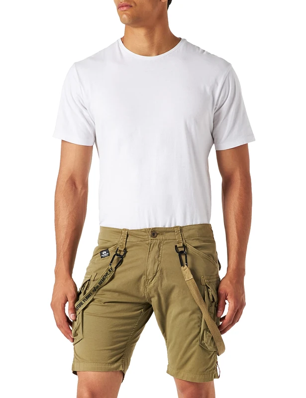 Alpha Industries Utility Short for Men, Olive, 28