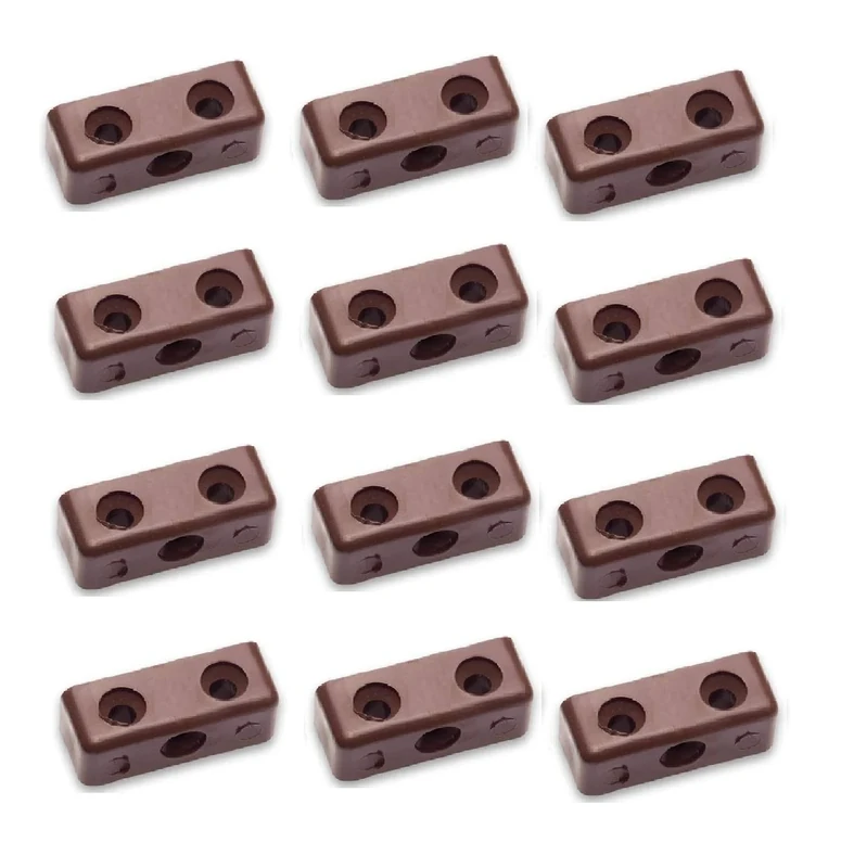 TERF® 50 Pcs Heavy Duty Modesty Block Wood & Furniture Jointing Connector - Brown - Image 1