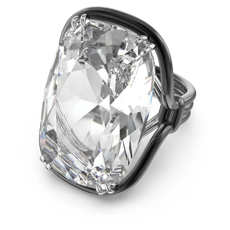 Swarovski Harmonia Cocktail Ring - Oversized Clear Crystal