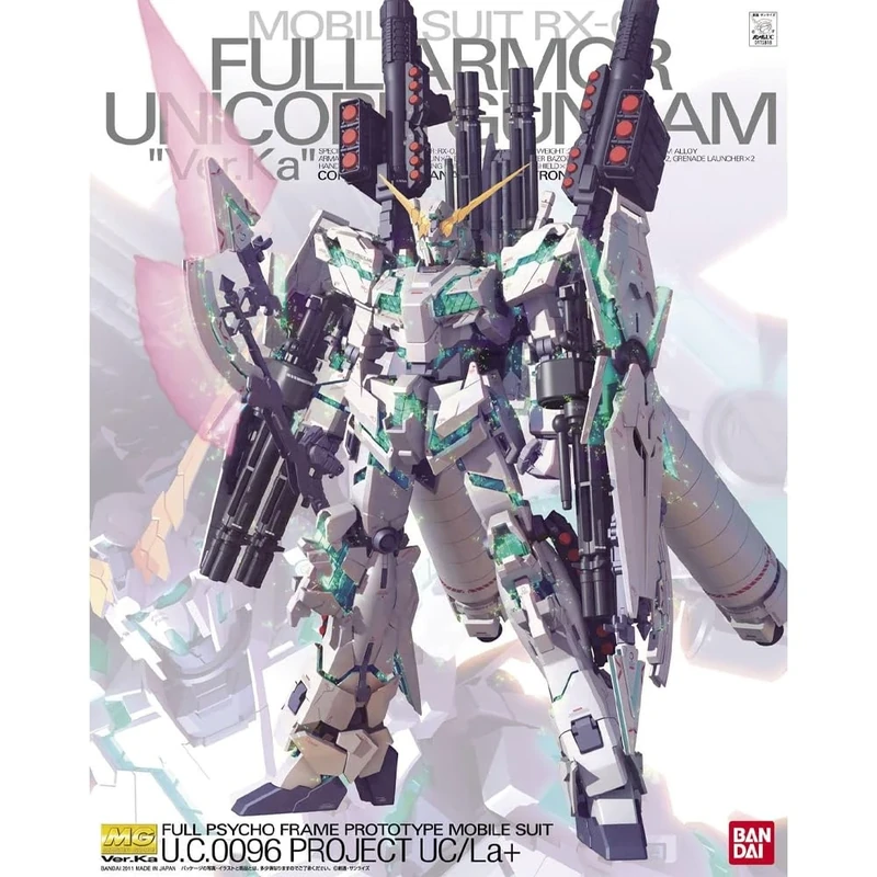 BANDAI SPIRITS Gundam - MG 1/100 RX-0 Full Armor Unicorn Ver.Ka - Model Kit 18cm