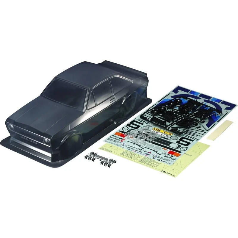 TAMIYA 51658 Car Set Ford Escort Mk.II Rally RS239 - RC Model Building, Accessories for Remote Controlled Cars, Replacement Body
