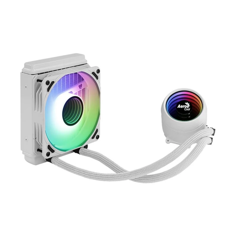 AEROCOOL Mirage L240 240mm ARGB Liquid Cooler, 2 x 12cm ARGB Fan, TDP 400W, Black