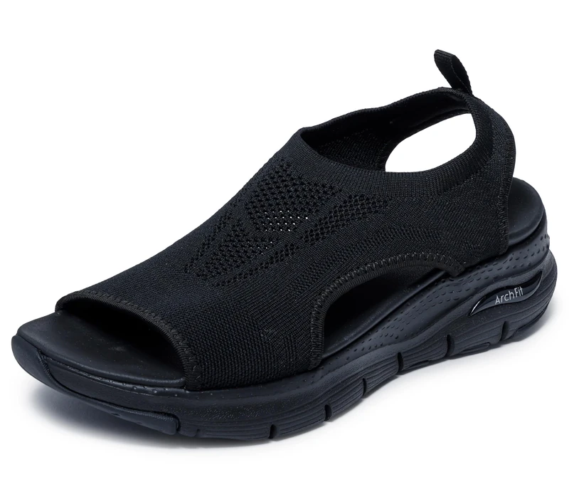 Skechers Arch Fit - City Catch Black/Black 5 B (M)