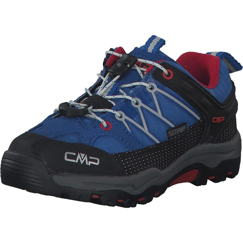 CMP Kids Rigel Low Trekking Shoes WP Walking, Cobalt Stone Fire, 10 UK Child