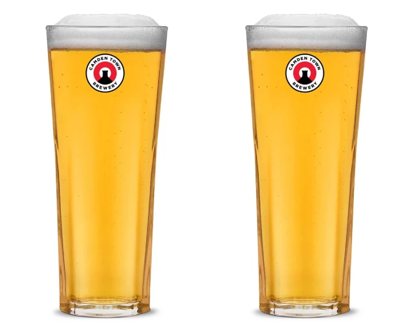 Camden Town Official Brewery Kenneth Pint Glass - Set of 2