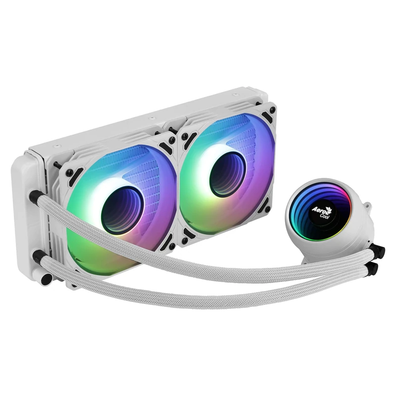AEROCOOL Mirage L360 360mm ARGB Liquid Cooler, 3 x 12 cm ARGB Fan, TDP 550W, Black