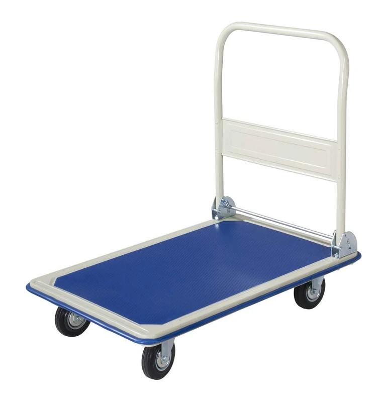 VERDELOOK Handyman Folding Trolley 90 x 61 x H 86 cm, Capacity 300 kg, Blue