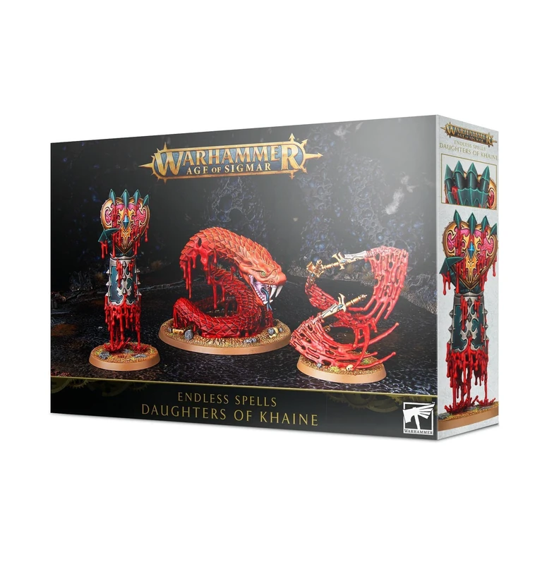 Games Workshop - Age of Sigmar - Endless Spells: Daughters of Khaine, Schwarz