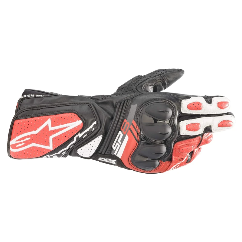 Alpinestars SP-8 V3 Motorcycle Gloves Black/White/Red L