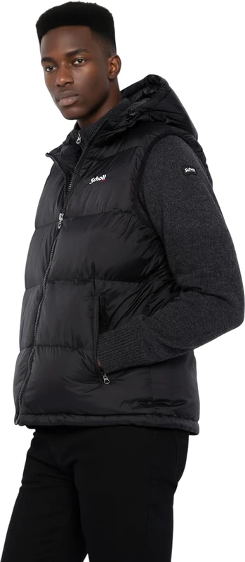 Schott NYC IDAHO2V Unisex Jacket, Black, XXL, Black, XXL