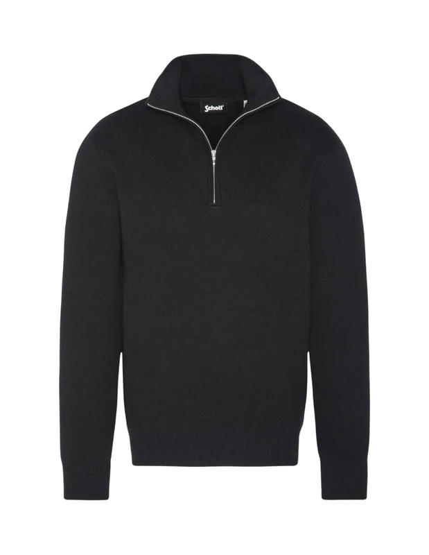 Schott NYC Men's Sweater, Black, XXL