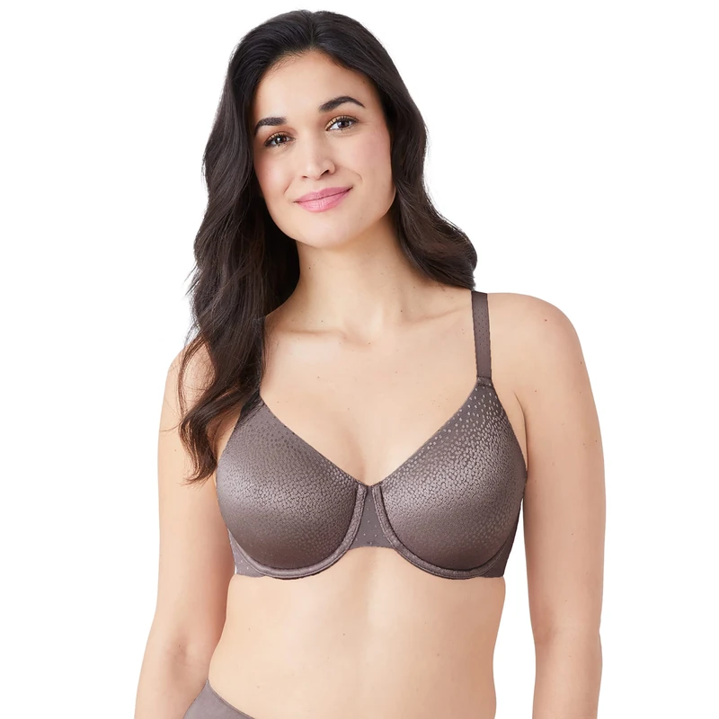 Wacoal Women's Back Appeal Underwire Bra Full Coverage, Opaque, Cappuccino, 36E