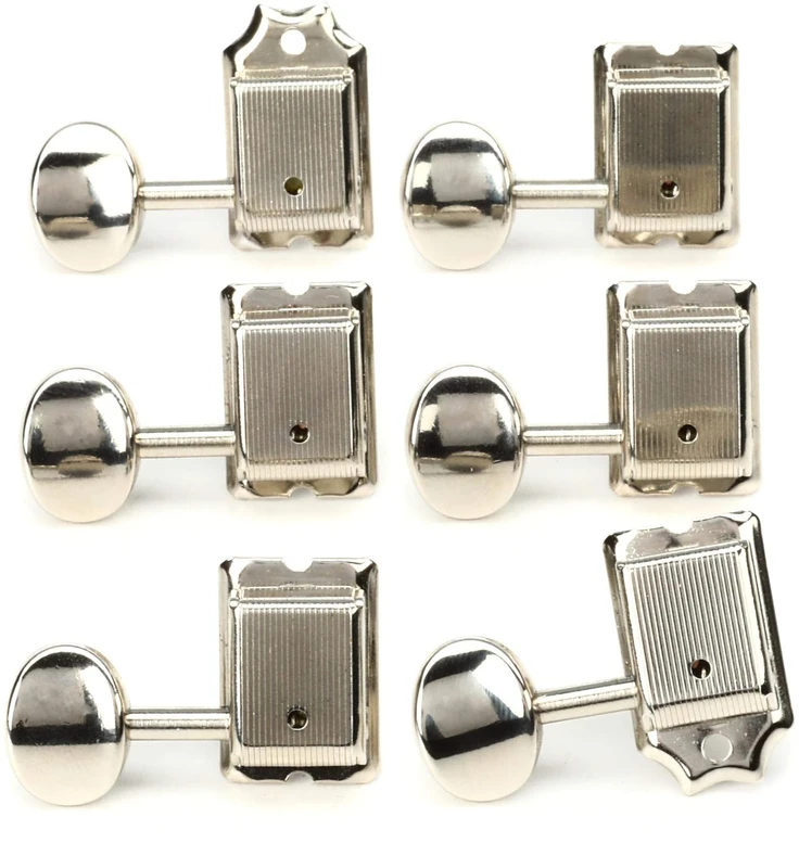 Fender® American Vintage Tuning Machines Staggered Tuner Mechanism for Electric Guitar 15:1-6 Left Colour: Chrome
